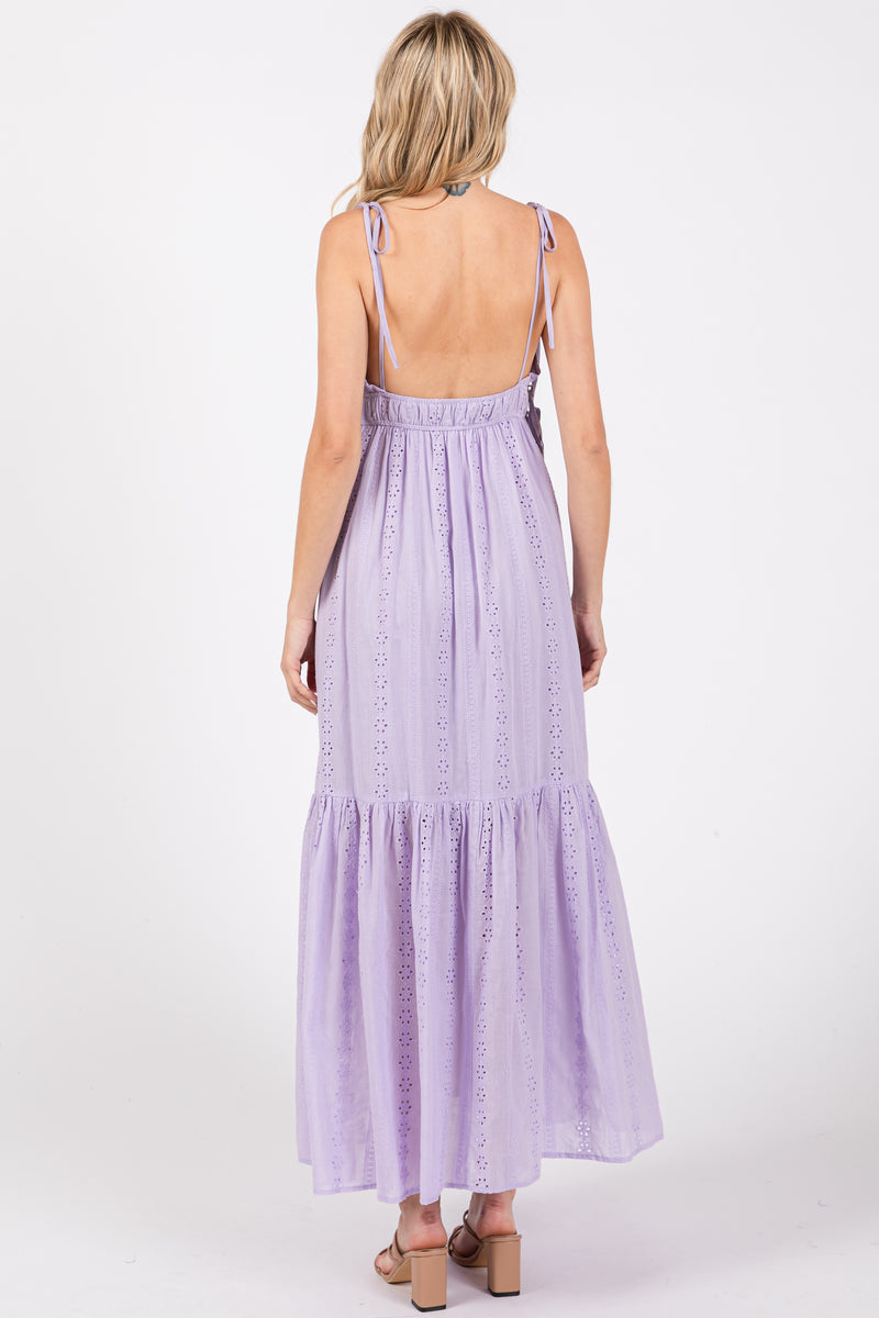 Wilder Dress - Lavender Eyelet main image 0