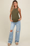 Light Blue Distressed Open Knee Flare Maternity Jeans