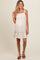 Cream Ruffle Hem Maternity Mini Dress