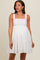 Light Pink Floral Bow Detail Maternity Mini Dress