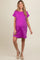 Magenta Short Sleeve T-Shirt Maternity Dress