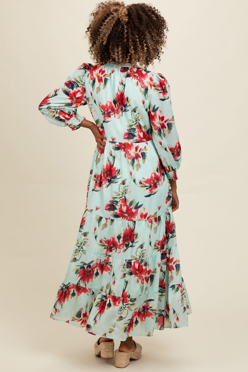 Minelda | Elegant Floral V-neck Dress main image 0