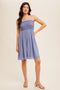 Periwinkle Textured Smocked Dress