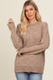 Mocha Basic Sweater