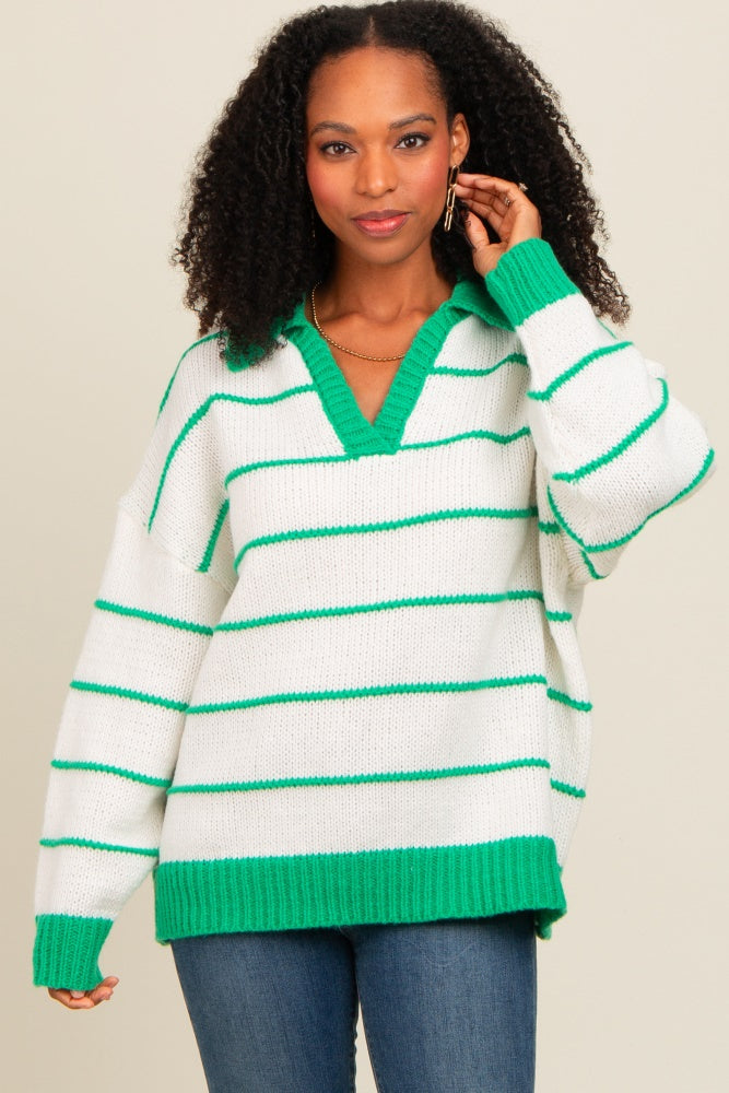 Maternity Color Blocked Dolman Sweater