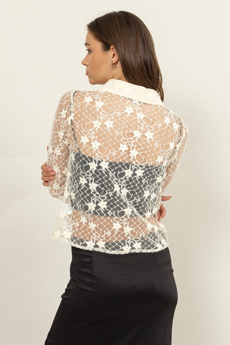 Floral Button Up Blouse