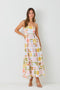 Multi Woven Linen Maxi Dress