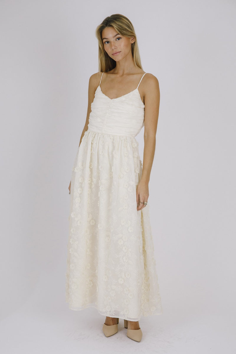green emerald velvet dress Jana Cream Embroidered Midi Dress Leia&Co – Lena Layne