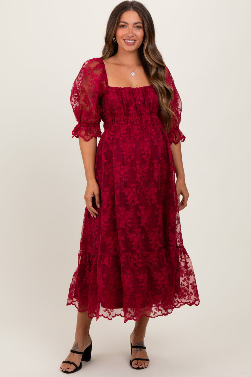 chinese dress ladies Piper Plus Size Red Short Sleeve Midaxi Dress– Hello Curve main image 0