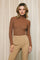 Caramel Turtleneck Long Sleeve Sweater
