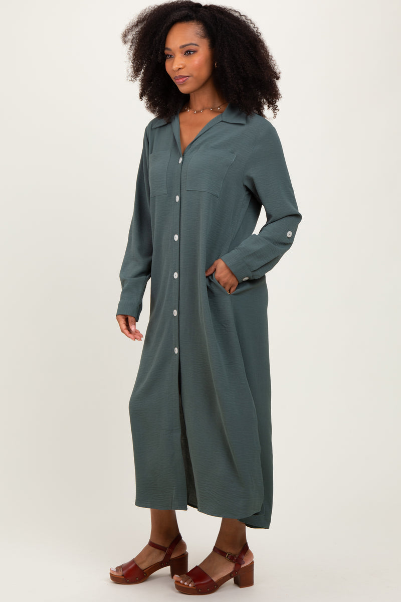 Sleeveless Button Down Maxi Dress (Liverpool)