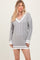 Heather Grey Cable Knit Sweater Mini Dress
