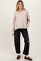 Black Distressed Open Knee Cropped Maternity Barrel Jeans