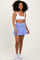 Periwinkle Back Pleat Skort