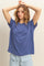 Navy Basic Round Neck Short Sleeve T-Shirt