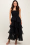 Black Layered Maxi Dress