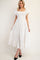 White Smocked Puff Sleeve Tiered Maxi Dress