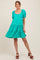 Jade Button Up Ruffle Tiered Maternity Dress