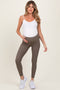 Mocha Ribbed Maternity Leggings