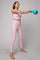 Pink Ribbed Leggings