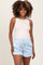 Light Blue Terry Maternity Shorts