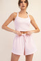 Light Pink Terry Shorts
