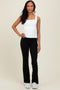 Black Active Pocket Flared Leggings