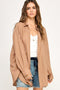 Mocha Oversized Button Down Shirt