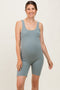 Sage Ribbed Knit Tank Top Maternity Romper