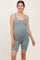 Sage Ribbed Knit Tank Top Maternity Romper
