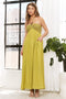 Lime Crochet Contrast Beaded Halter Neck Maxi Dress