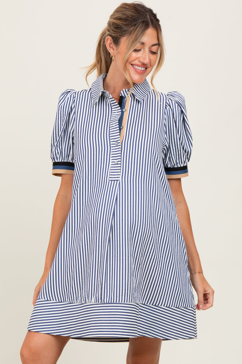 thumbnail image 2 of Fshinging Summer Dresses For Women 2025 Solid Short Sleeve Lapel Button Up Shirts Loose Casual Maxi Birthday Dress 2 of 14