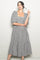 Black PlaidBubble Sleeve Dress
