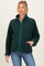 Forest Green Fleece Full Zip Maternity Jacket