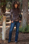 Navy Dark Wash Bootcut Maternity Jeans