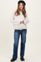 Navy Dark Wash Wide Leg Maternity Jeans
