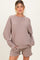 Mocha Maternity Pullover & Shorts Set