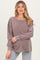 Mocha Oversized Washed Long Sleeve Pocket Maternity Top
