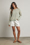 White Classic Denim Shorts