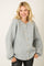 Heather Grey Knit Oversized Button Cardigan
