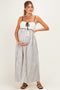 Navy Bohemian Dream Crochet Cotton Maternity Maxi Dress