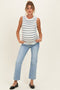 Light Blue Cropped Straight Leg Maternity Jeans
