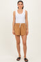 Camel Drawstring Shorts