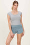 Sage Ruched Side Lounge Shorts
