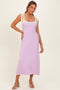 PinkKnit Contrast Shoulder Tie Dress