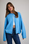 Aqua Classic Crew Neck Button Cardigan