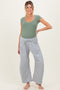 Heather Grey Barrel Leg Drawstring Maternity Sweatpants