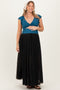 Black Mesh Maternity Maxi Skirt