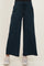 maternity wear navy blue wide-leg sweatpants with an elastic waistband and drawstring, styled with light sneakers