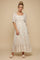 Light Pink Paisley Square Neck Maxi Dress
